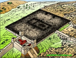 Temple mount after destruction of the temple.